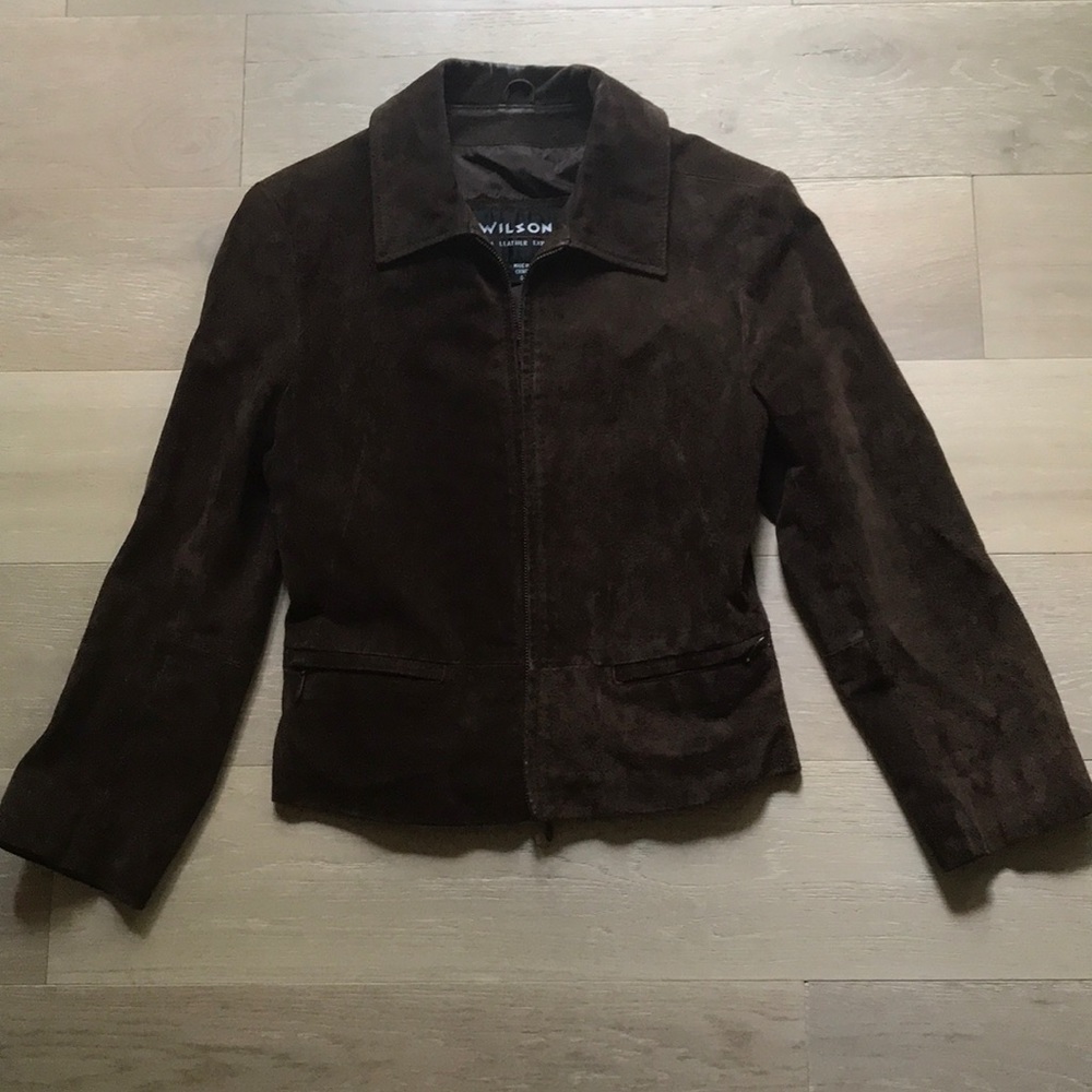 100% real leather Vintage suede jacket